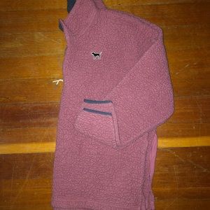 Victoria’s Secret, fleece quarter zip